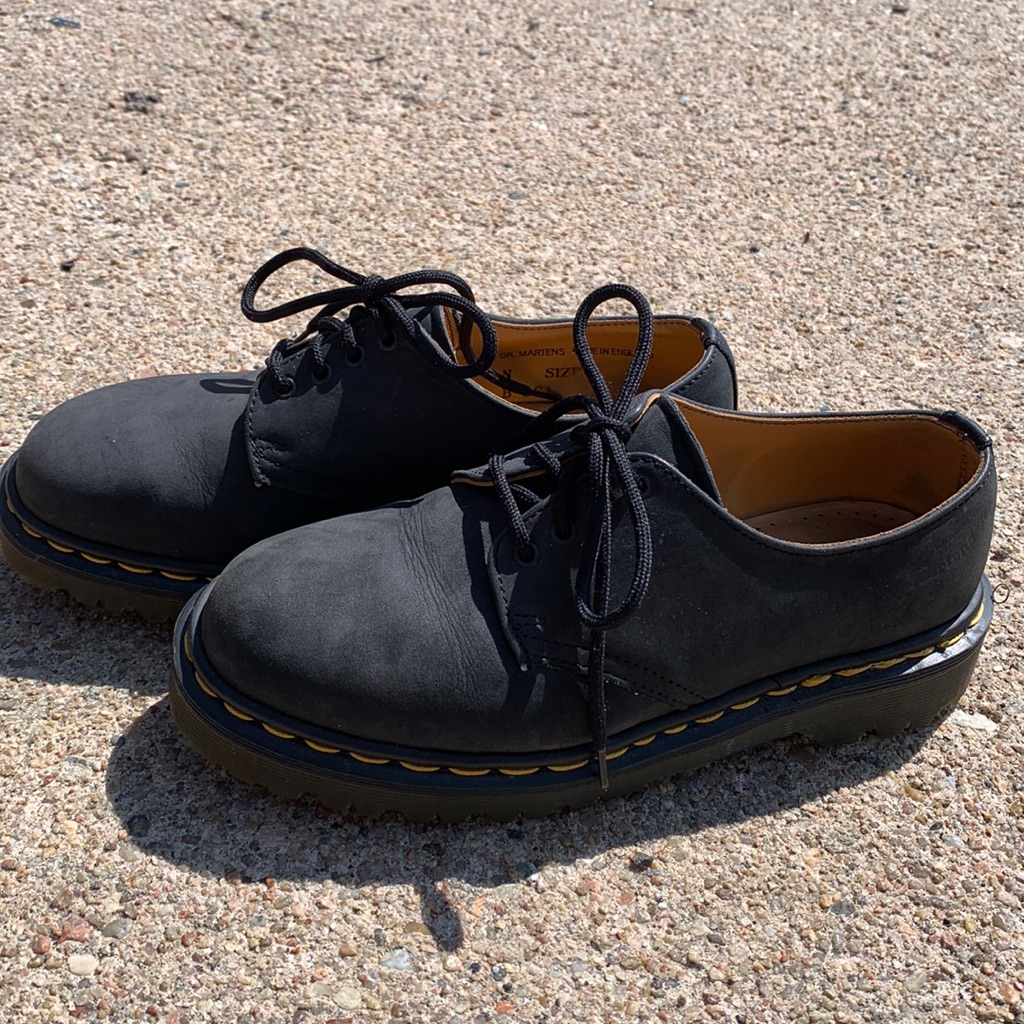 Dr Doc Martens Black Leather Loafer - Size 4 Uk, 6 Women’s, 4.5 Mens